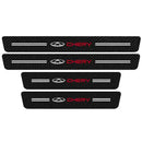 Soleira de Porta em Fibra de Carbono 4D Premium para Carros – Proteção Automotiva | Velox Motors