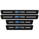 Soleira de Porta em Fibra de Carbono 4D Premium para Carros – Proteção Automotiva | Velox Motors