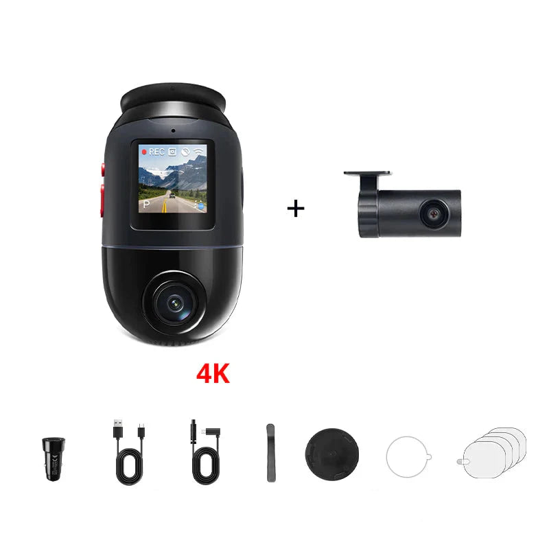 Câmera Veicular 4K 360° com GPS e Monitoramento 24h Dash Cam | Velox Motors