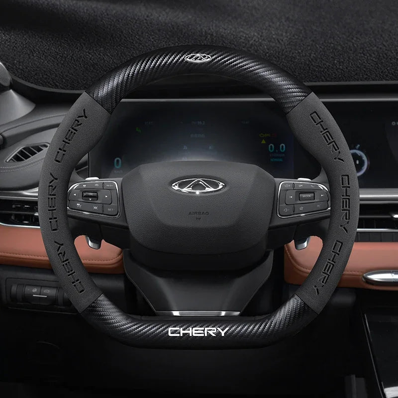 Capa de Volante Suede Premium Antiderrapante para Peugeot 208 2008 3008 5008 | Velox Motors