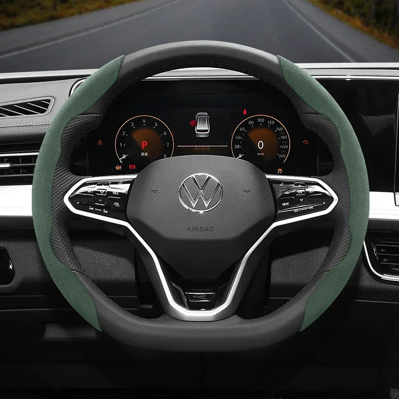 Capa de Volante Antiderrapante em Camurça para Volkswagen | Velox Motors