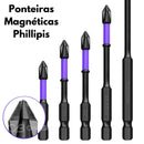Conjunto de Ponteiras Phillips Magnéticas para Parafusadeira – Precisão e Praticidade | Velox Motors