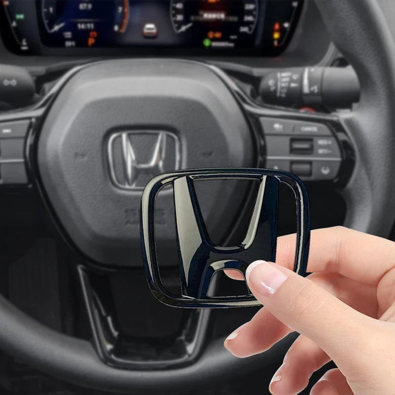 Emblema 3D para Volante Automotivo Adesivo Decorativo Premium Honda | Velox Motors
