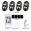 Luz LED Strobo Sem Fio RGB para Carro e Moto com USB | Velox Motors