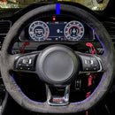 Capa de Volante em Couro Suede para VW Golf Polo GTI Costura Manual | Velox Motors