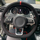 Capa de Volante em Couro Suede para VW Golf Polo GTI Costura Manual | Velox Motors