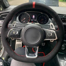 Capa de Volante em Couro Suede para VW Golf Polo GTI Costura Manual | Velox Motors