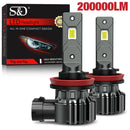 Lâmpadas LED Automotivas 30000LM H11 9005 9006 6500K Super Brancas | Velox Motors