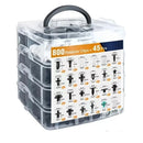 Kit Grampos Automotivos Universais 100 a 800 Peças para Fixação de Painéis | Velox Motors