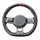 Capa de Volante em Couro Suede para VW Golf Polo GTI Costura Manual | Velox Motors