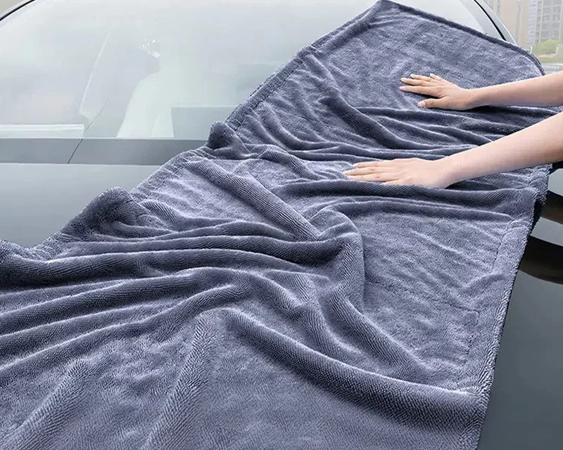 Toalha de Microfibra Automotiva Extra Grande 160x60cm Alta Absorção | Velox Motors