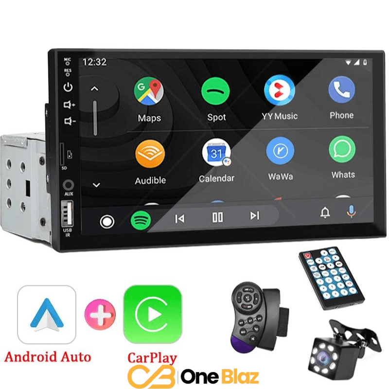 Central Multimídia 1 Din 7 Polegadas – Carplay e Android Auto, Bluetooth e Câmera de Ré | Velox Motors